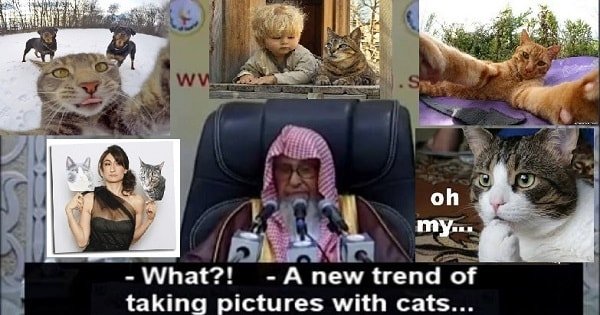 Saudi Cleric Declares Posing for Photos With Cats is Forbidden!