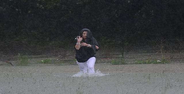 She Rescued The Kittens in The Middle of a Flash Flood