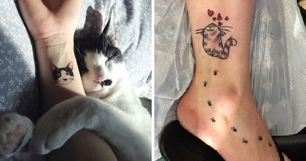 10+ Cool Tattoos That A Cat Lover Would Go Crazy About