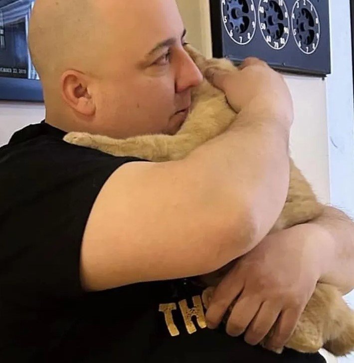 cat hug hyman